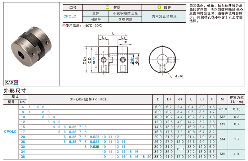 联轴器案例 十字滑块型·顶丝式(图1)